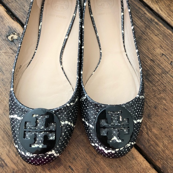 TORY BURCH REVA Snake Ballerina Flats size 8 - Picture 3 of 8